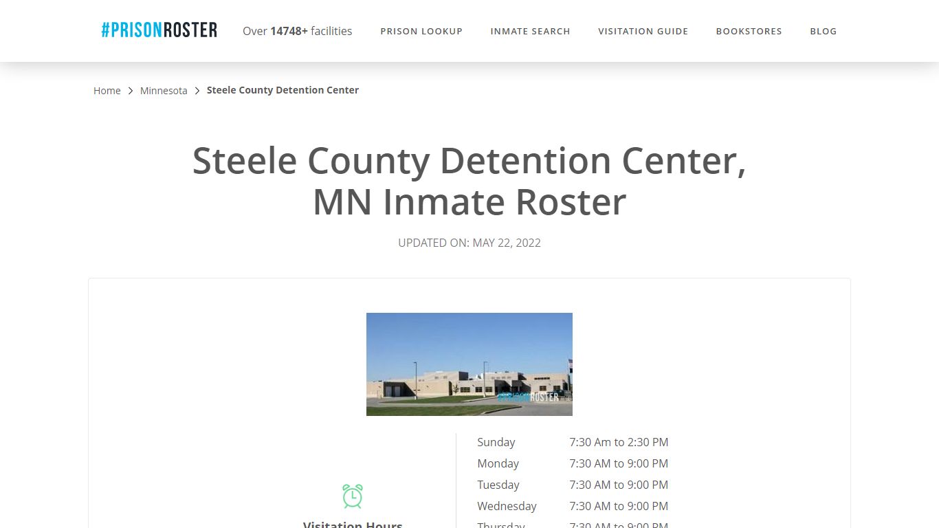 Steele County Detention Center, MN Inmate Roster